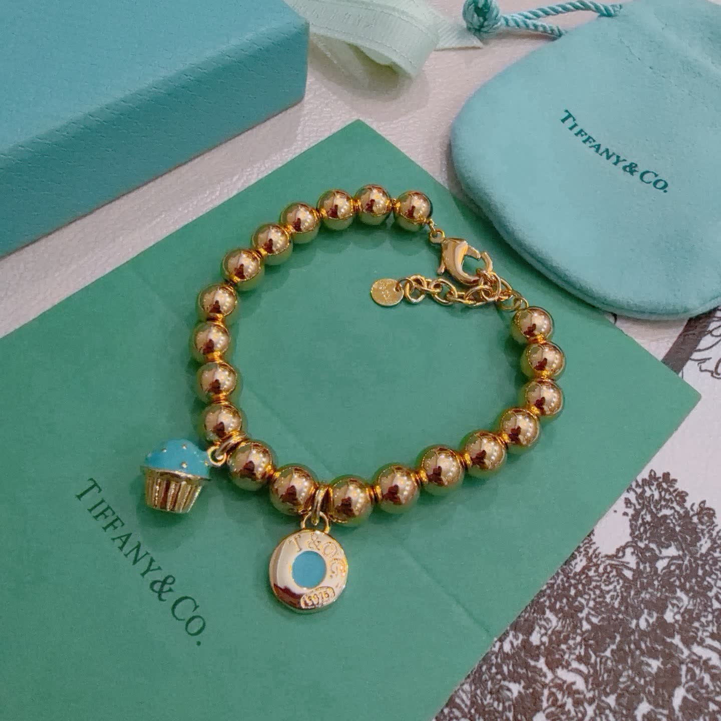 Tiffany & Co. Blue Box Charm Bracelet
